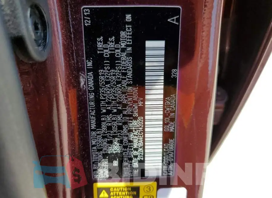 2T2ZK1BA4EC142020 Photo# 13