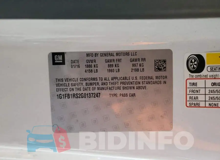 1G1FB1RS2G0137247 Photo# 12