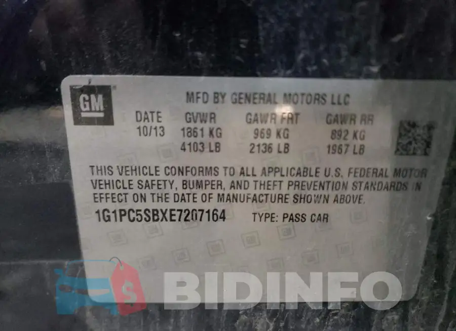 1G1PC5SBXE7207164 Photo# 12