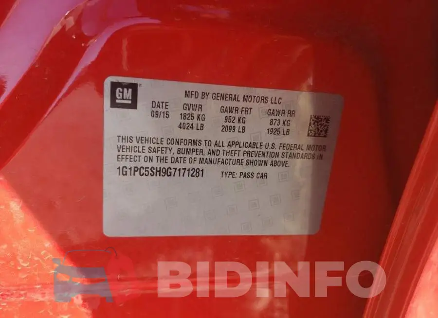 1G1PC5SH9G7171281 Photo# 12