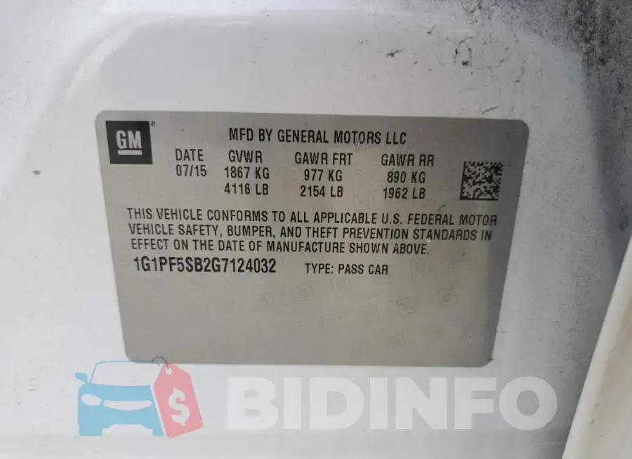 1G1PF5SB2G7124032 Photo# 12