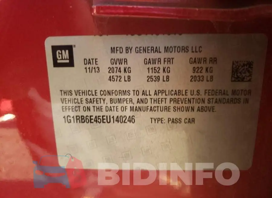 1G1RB6E45EU140246 Photo# 12