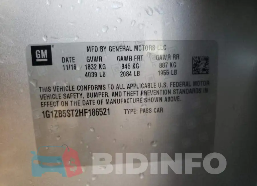 1G1ZB5ST2HF186521 Photo# 12