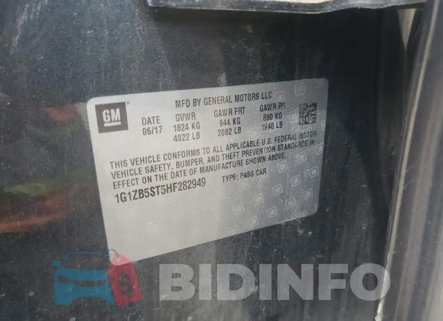 1G1ZB5ST5HF282949 Photo# 12