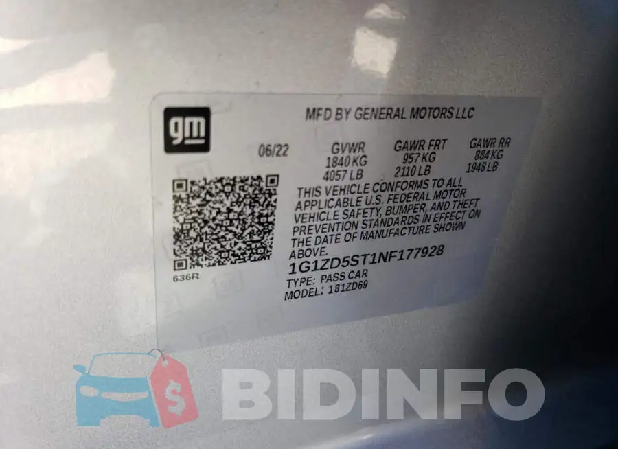 1G1ZD5ST1NF177928 Photo# 13