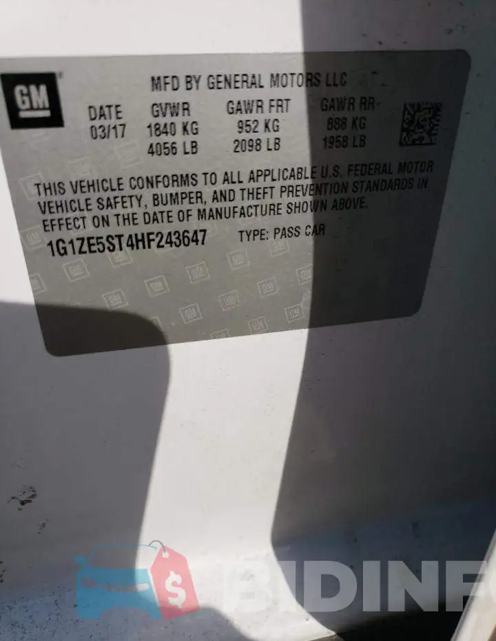 1G1ZE5ST4HF243647 Photo# 13