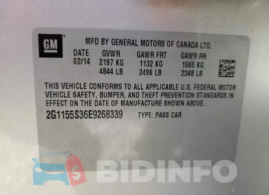 2G1155S36E9268339 Photo# 12