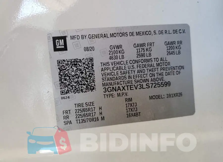 3GNAXTEV3LS725599 Photo# 12