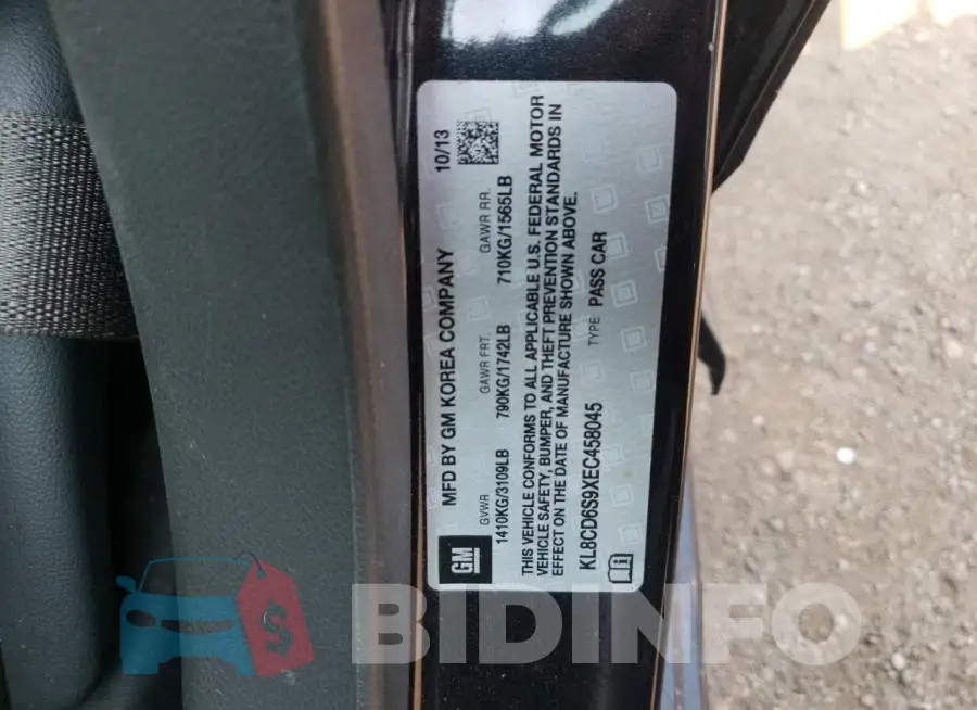 KL8CD6S9XEC458045 Photo# 12