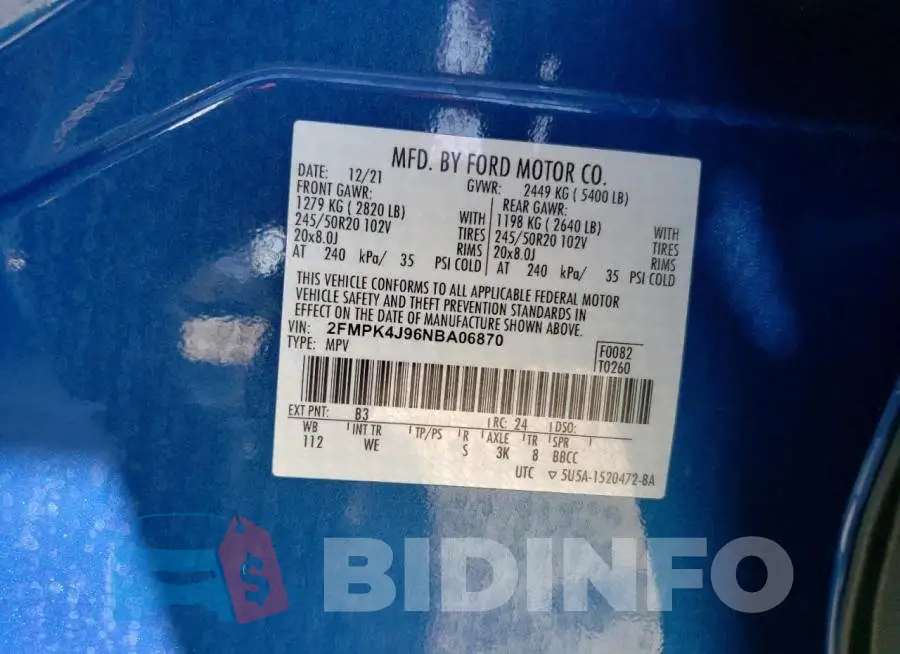 2FMPK4J96NBA06870 Photo# 12