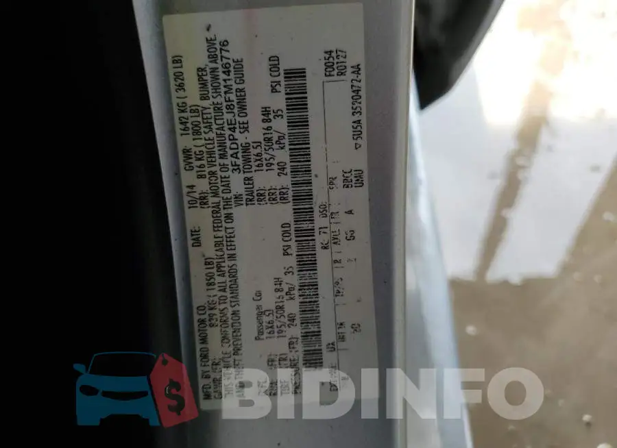 3FADP4EJ8FM146776 Photo# 12