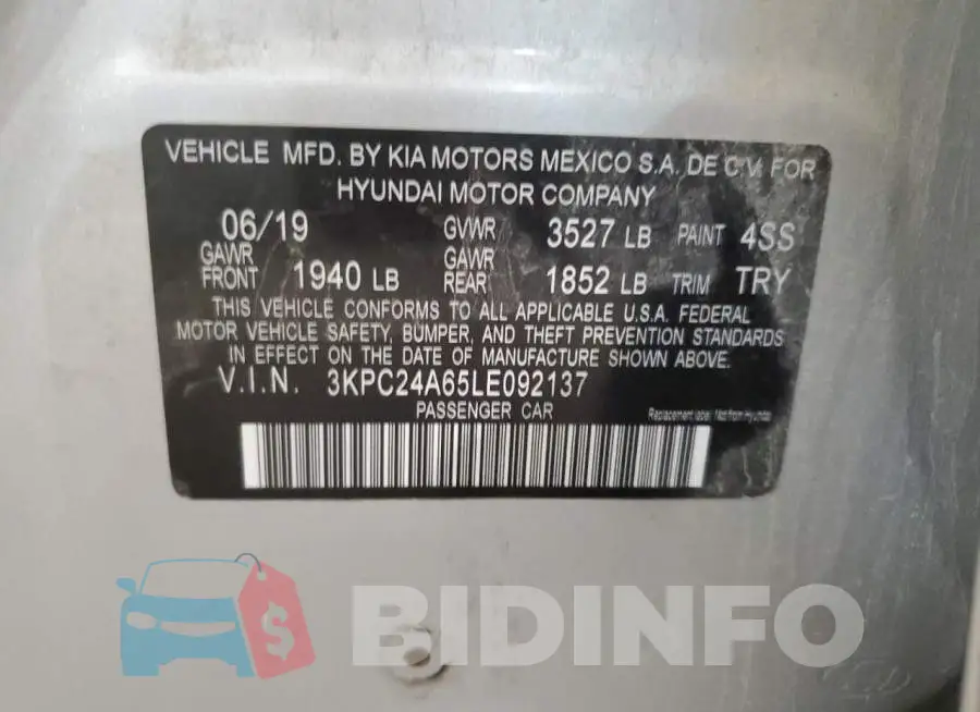 3KPC24A65LE092137 Photo# 12