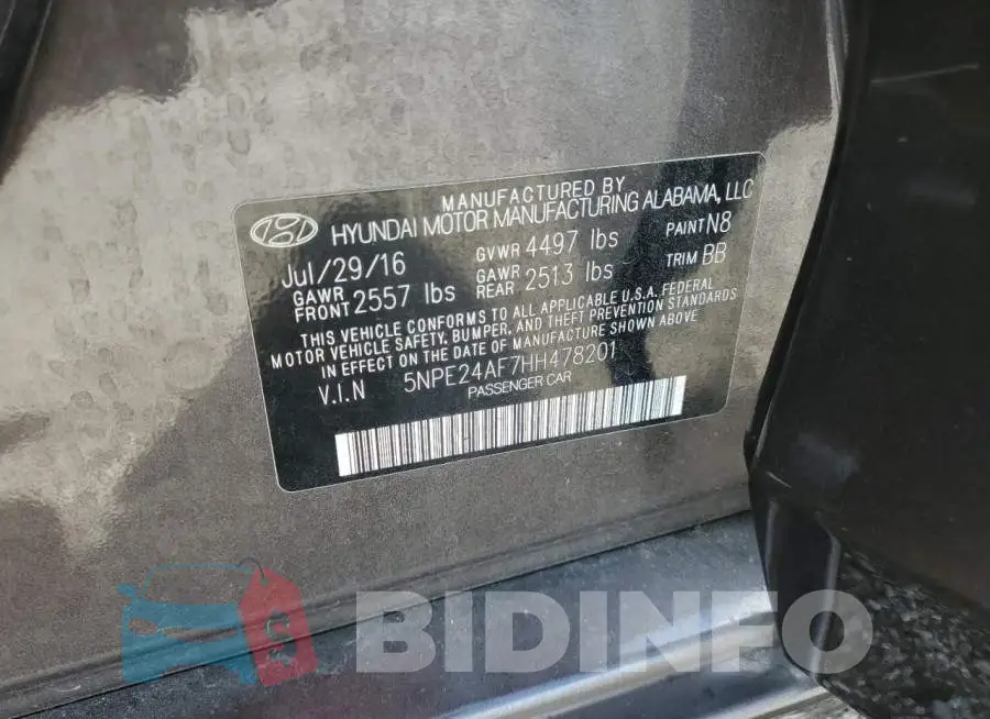 5NPE24AF7HH478201 Photo# 12