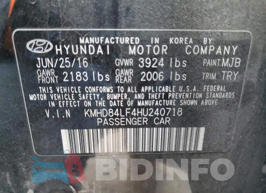 KMHD84LF4HU240718 Photo# 12