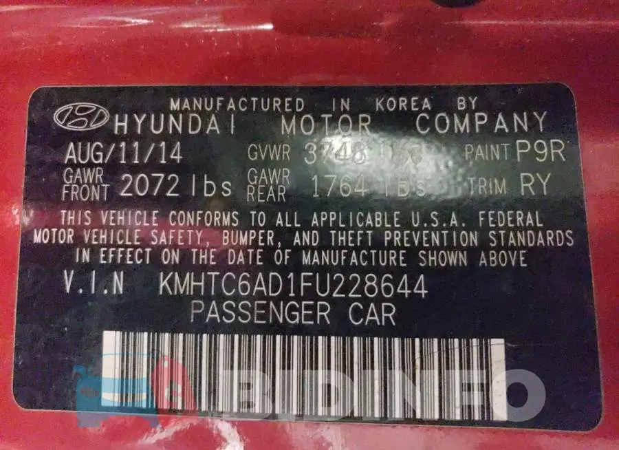 KMHTC6AD1FU228644 Photo# 13