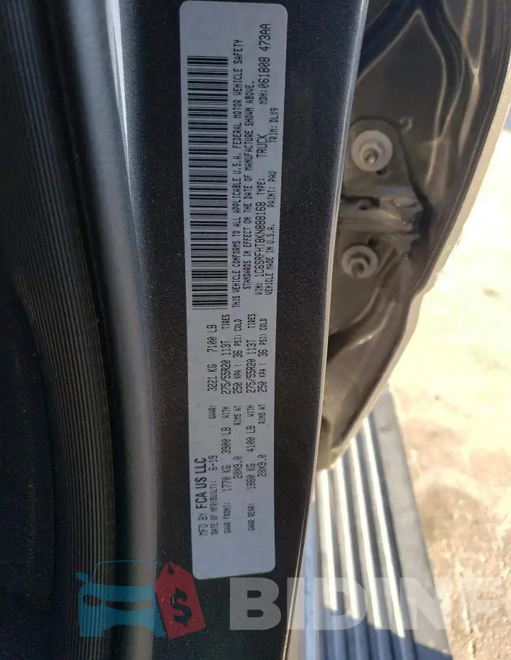 1C6SRFHT8KN888168 Photo# 12