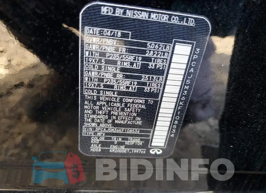 3PCAJ5M36KF108534 Photo# 13