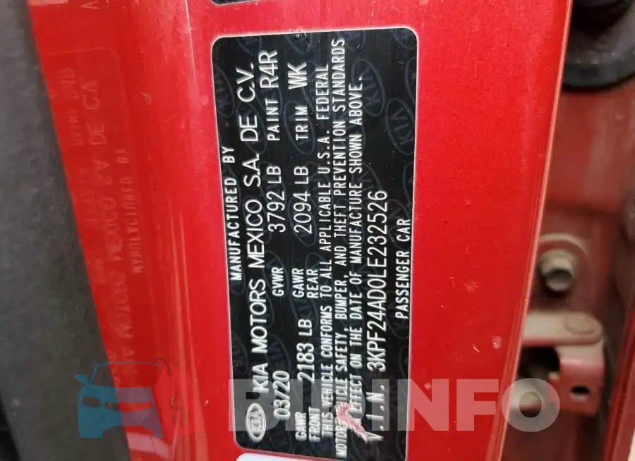 3KPF24AD0LE232526 Photo# 12