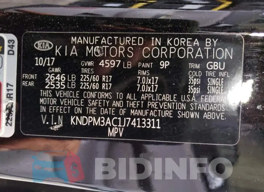 KNDPM3AC1J7413311 Photo# 13