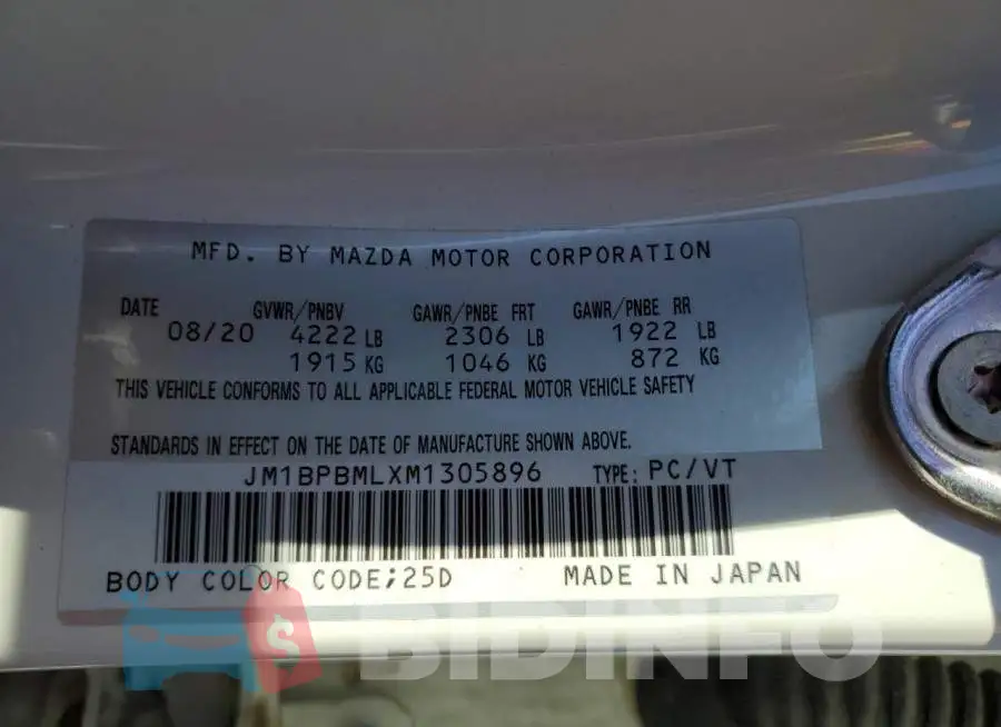 JM1BPBMLXM1305896 Photo# 12