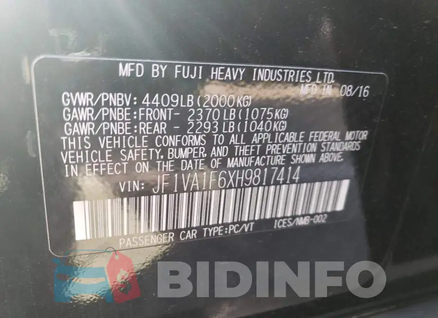 JF1VA1F6XH9817414 Photo# 12