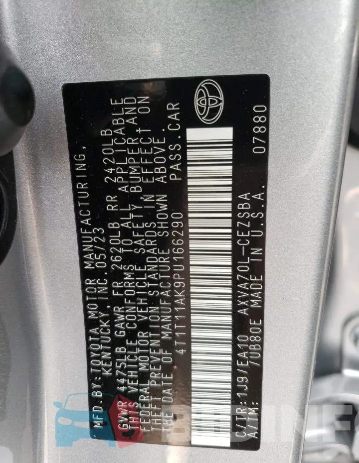4T1T11AK9PU166290 Photo# 12