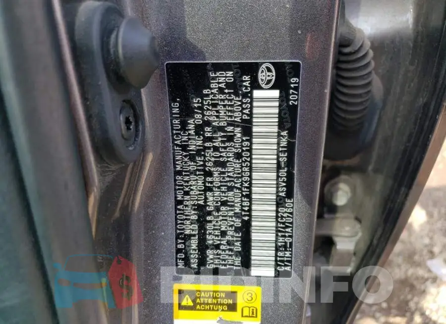 4T4BF1FK9GR520191 Photo# 12