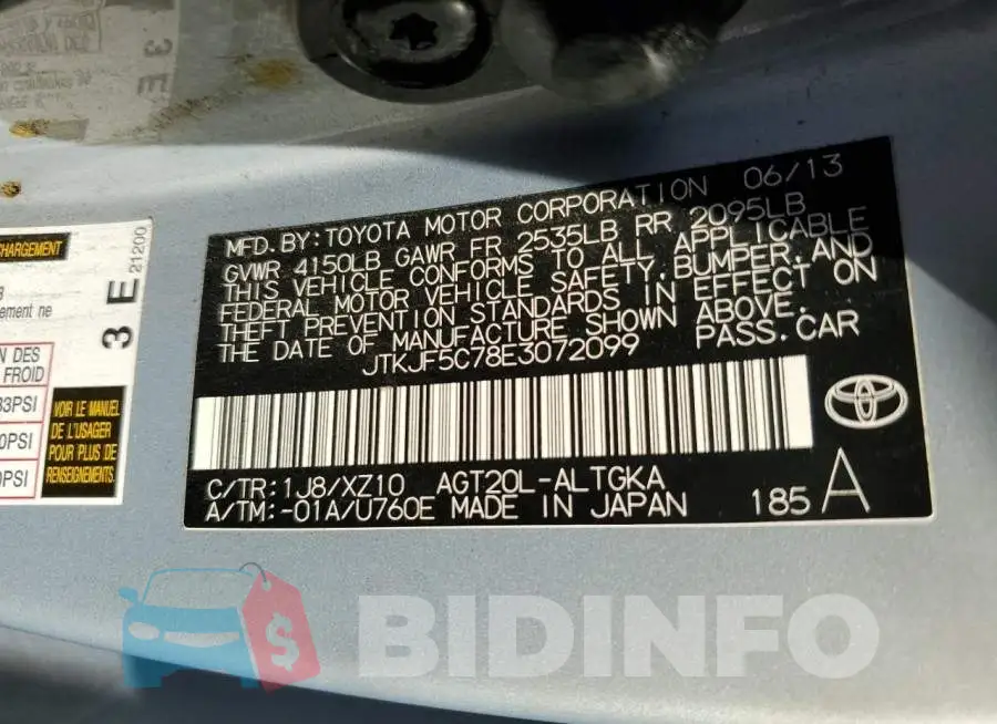 JTKJF5C78E3072099 Photo# 12
