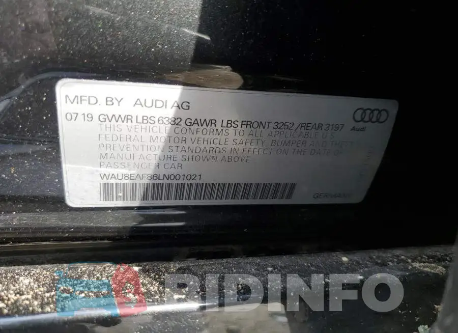 WAU8EAF86LN001021 Photo# 12