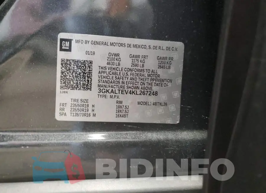 3GKALTEV4KL267248 Photo# 14
