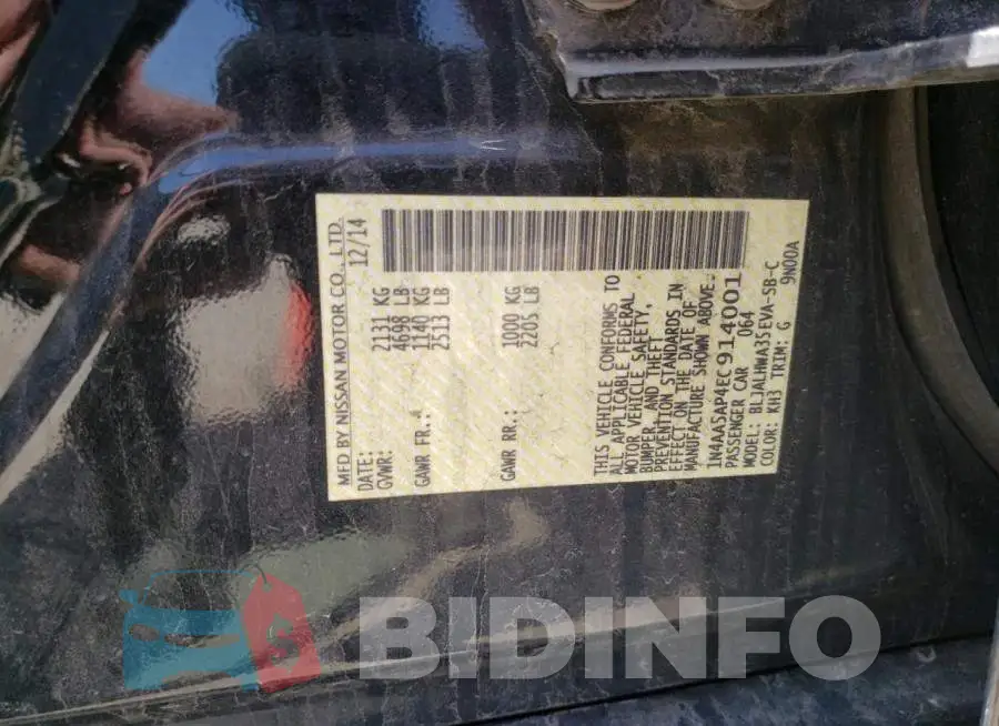 1N4AA5AP4EC914001 Photo# 13