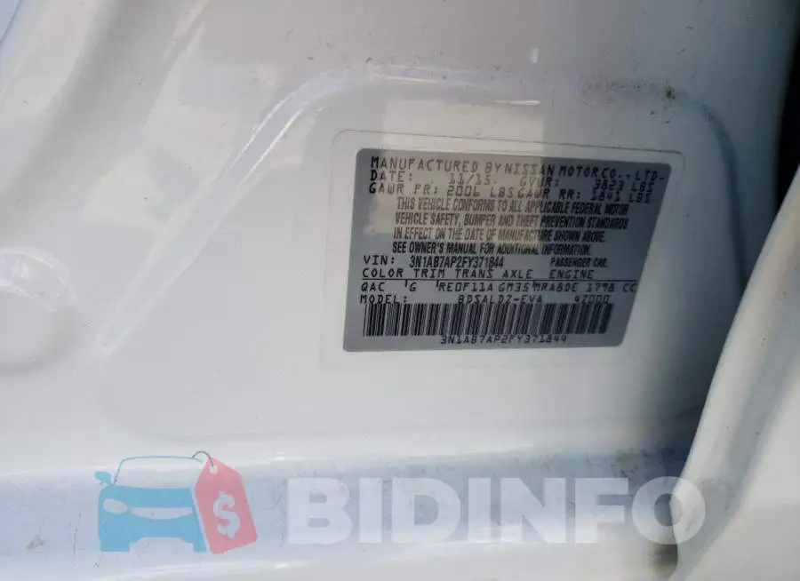 3N1AB7AP2FY371844 Photo# 12