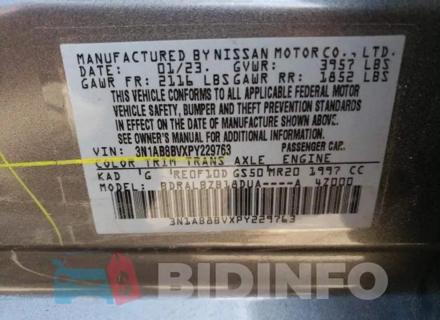 3N1AB8BVXPY229763 Photo# 12