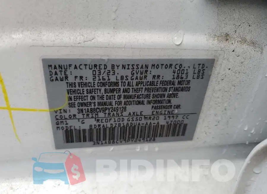 3N1AB8CV9PY249128 Photo# 13