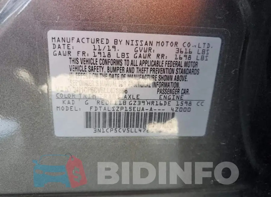 3N1CP5CV5LL478096 Photo# 12