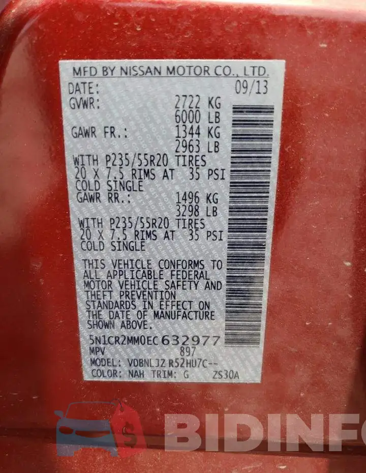 5N1CR2MM0EC632977 Photo# 13