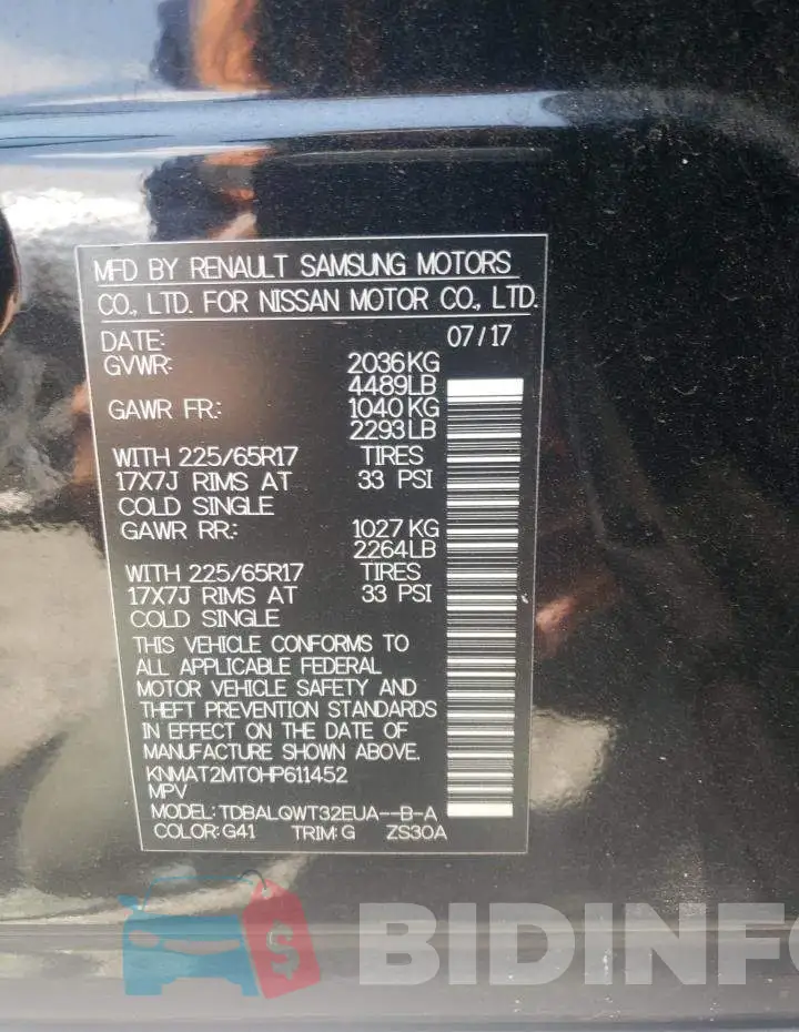 KNMAT2MT0HP611452 Photo# 13