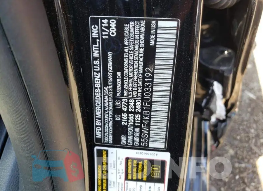 55SWF4KB1FU033192 Photo# 12