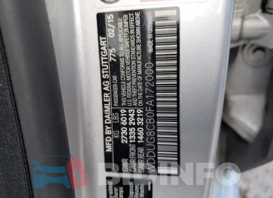 WDDUG8CB0FA172000 Photo# 12