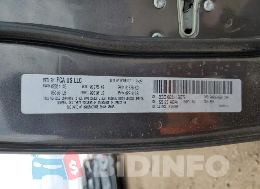 2C3CDXBG9LH136572 Photo# 12
