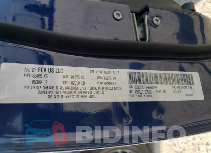 2C3CDXCT4HH602220 Photo# 12
