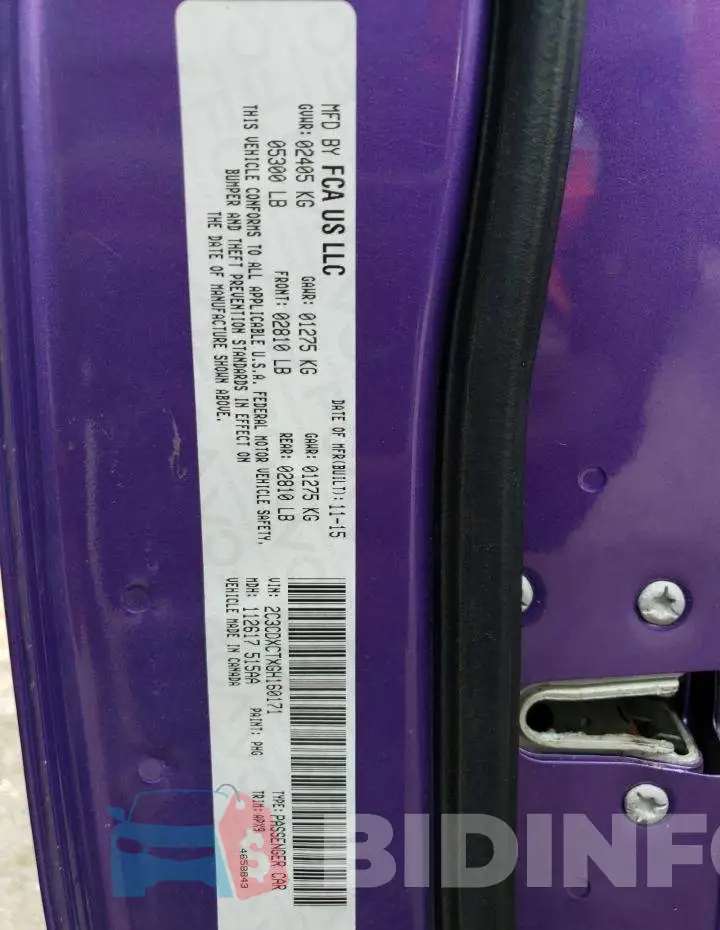 2C3CDXCTXGH160171 Photo# 12