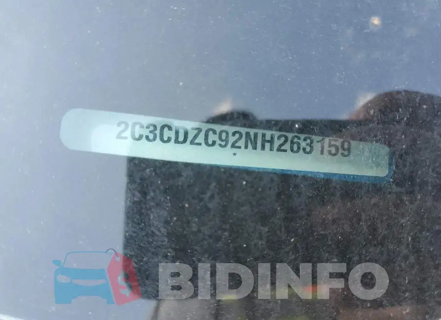 2C3CDZC92NH263159 Photo# 12