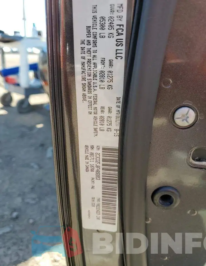 2C3CDZFJ8FH892853 Photo# 12