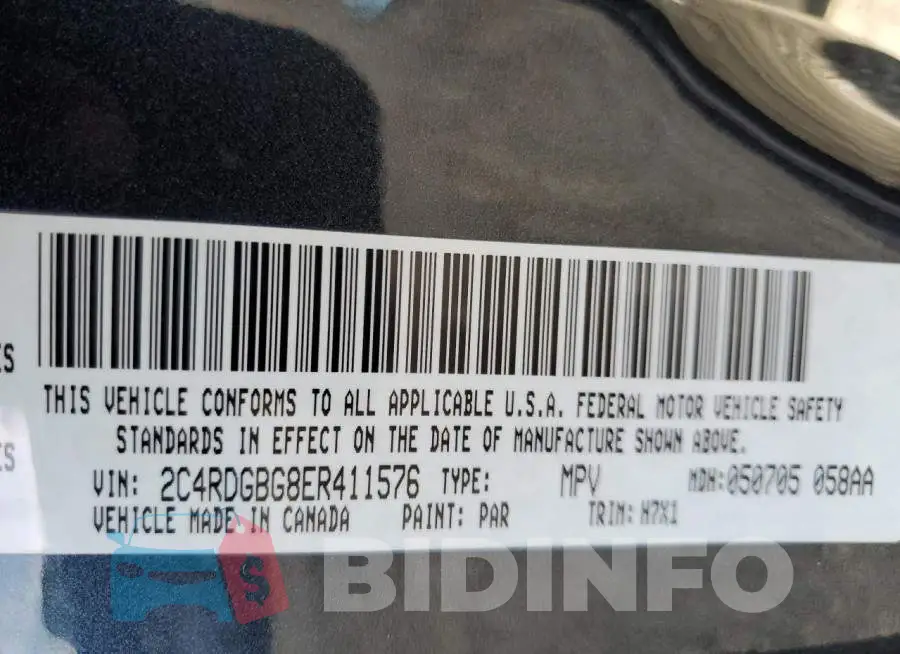 2C4RDGBG8ER411576 Photo# 13