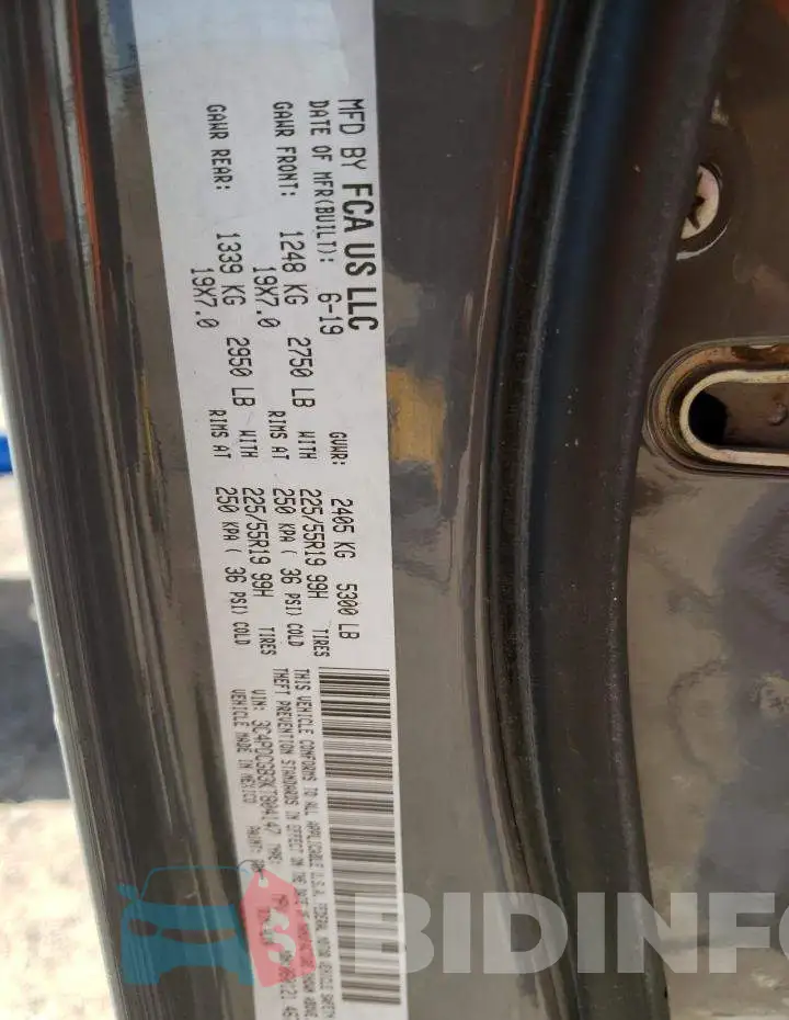 3C4PDCGB3KT804147 Photo# 13