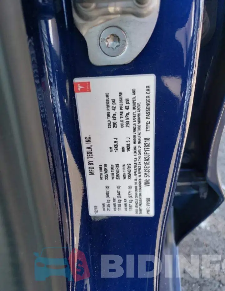5YJ3E1EA3JF178218 Photo# 12