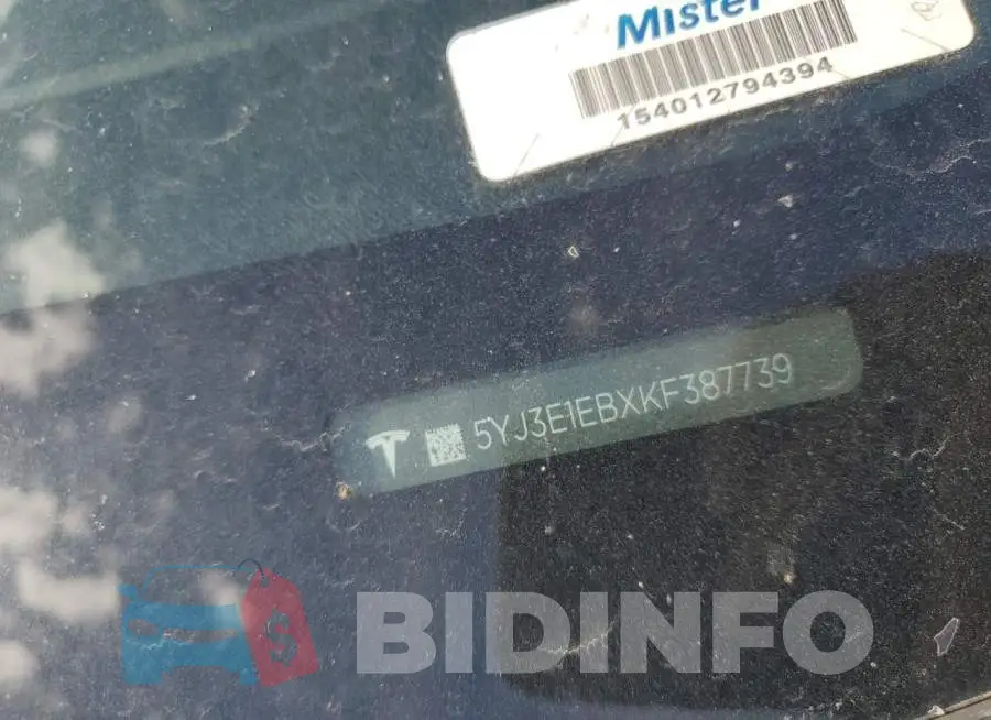 5YJ3E1EBXKF387739 Photo# 12