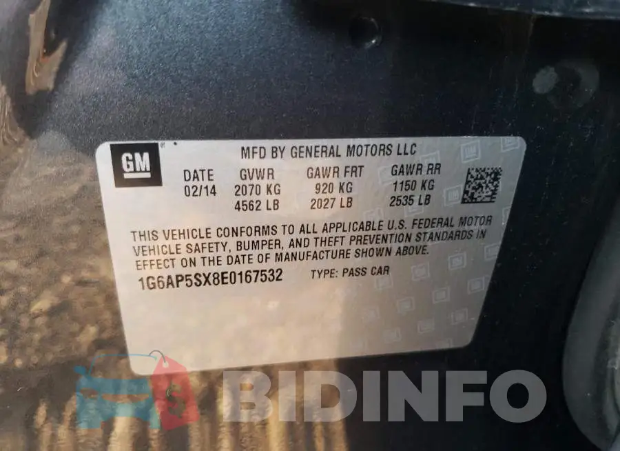 1G6AP5SX8E0167532 Photo# 13