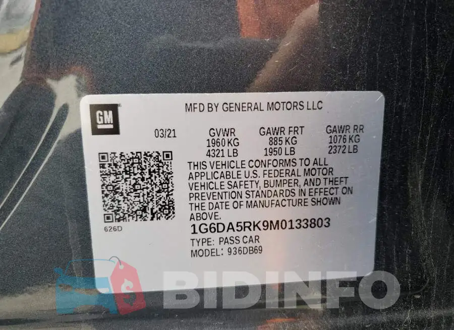 1G6DA5RK9M0133803 Photo# 12
